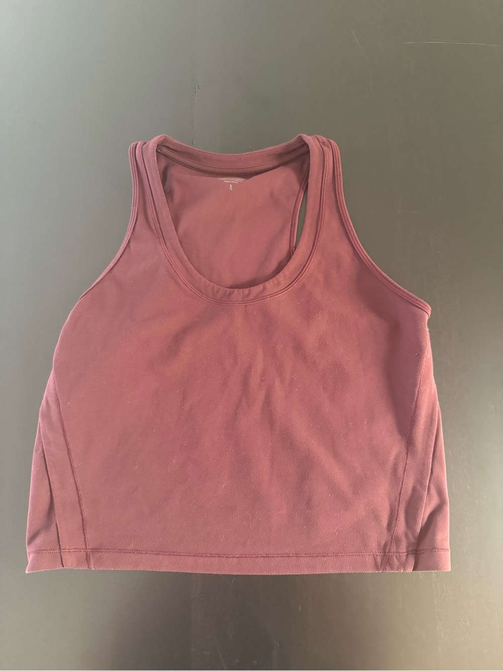 Athleta Plum Racerback Crop Tank